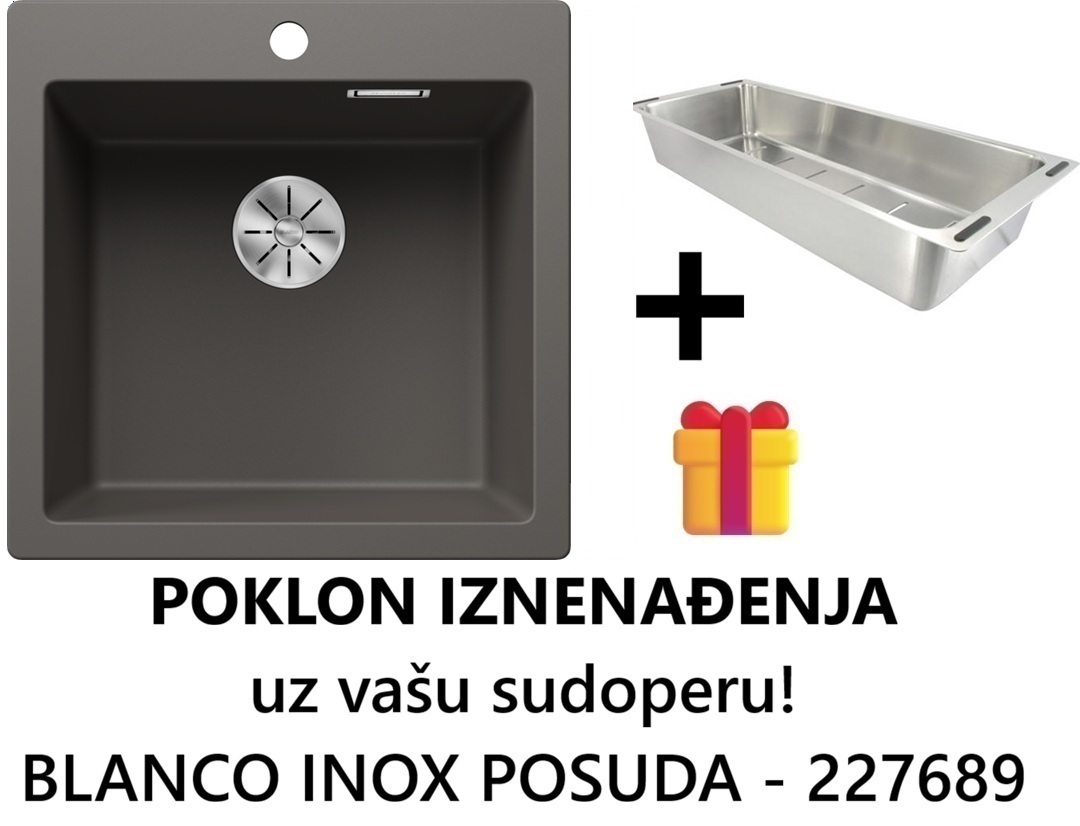 BLANCO PLEON 5 VULKAN SIVA 515x510/220 mm 