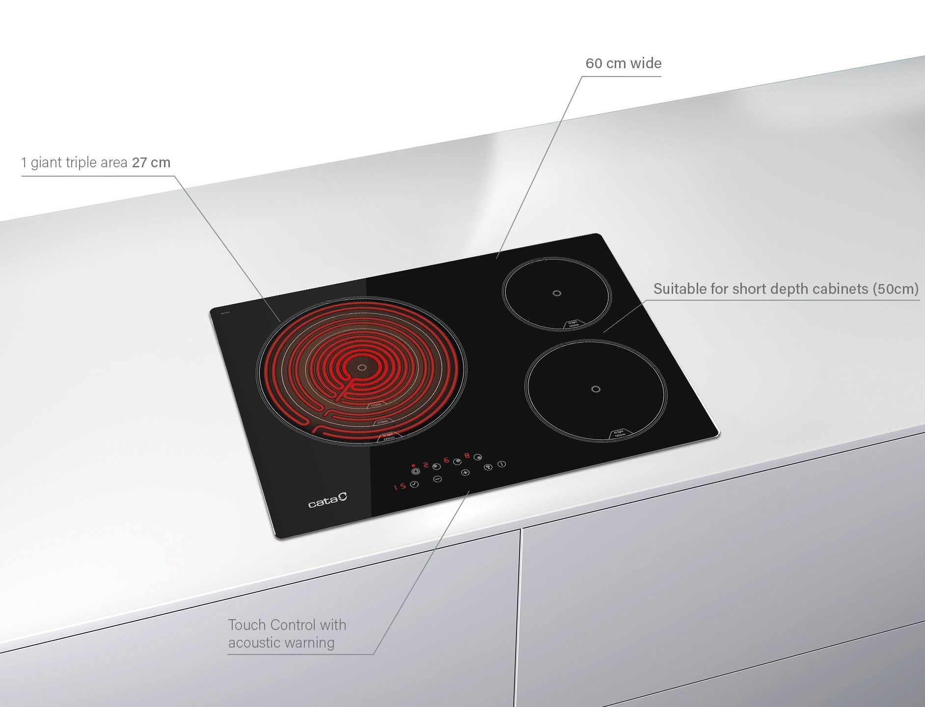 CATA STAKLOKERAMIČKA PLOČA TT 5003